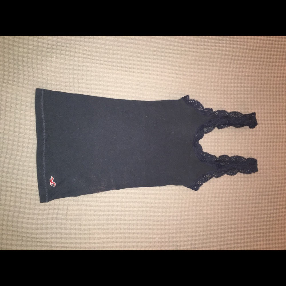 Navy Blue Hollister Tank Top